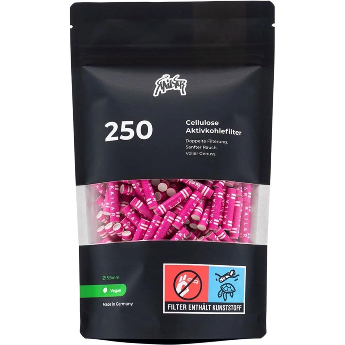Kailar Aktivkohlefilter Slim Cellulose 6mm