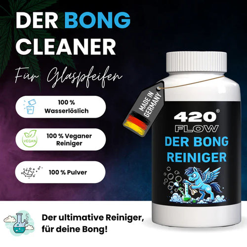 420flow Der Bong Reiniger – Kraftvolle Reinigung für Glas, Acryl & Metall