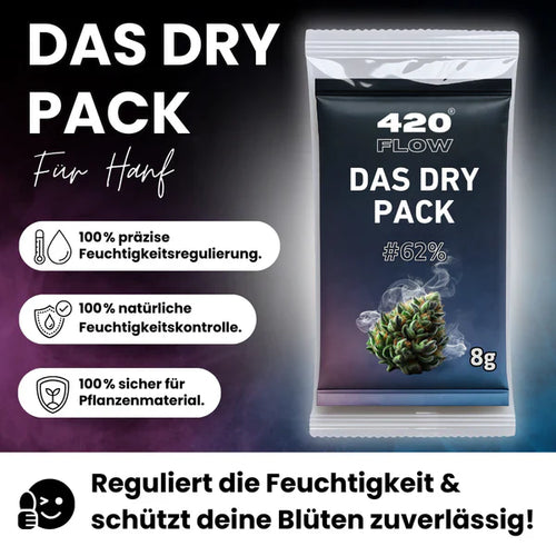 420flow Das Dry Pack 62 % – Konstante Feuchtigkeitsregulierung