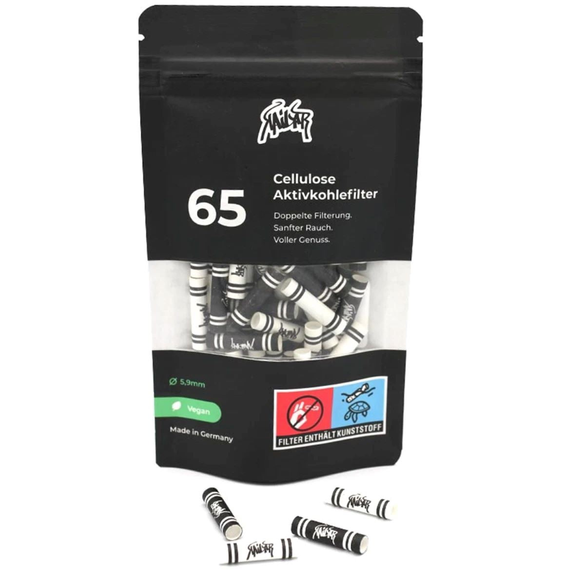 Kailar Aktivkohlefilter Slim Cellulose 6mm