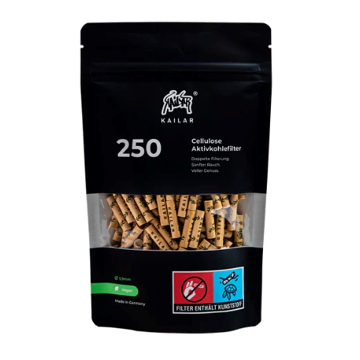 Kailar Aktivkohlefilter Slim Cellulose 6mm
