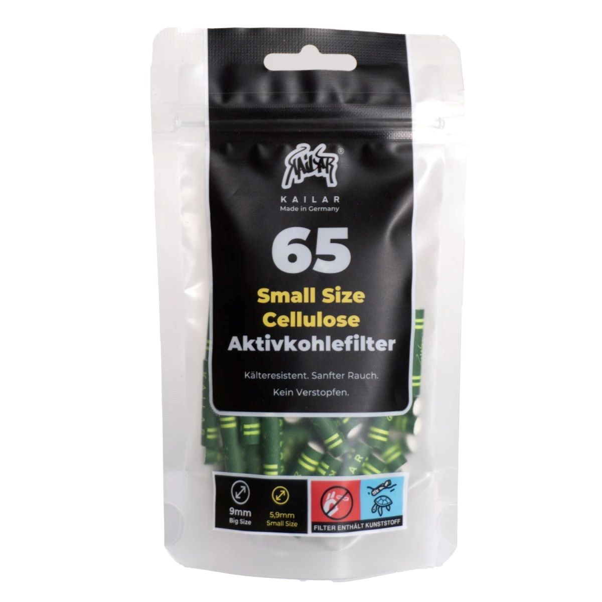 Kailar Aktivkohlefilter Slim Cellulose 6mm